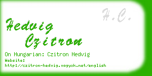 hedvig czitron business card